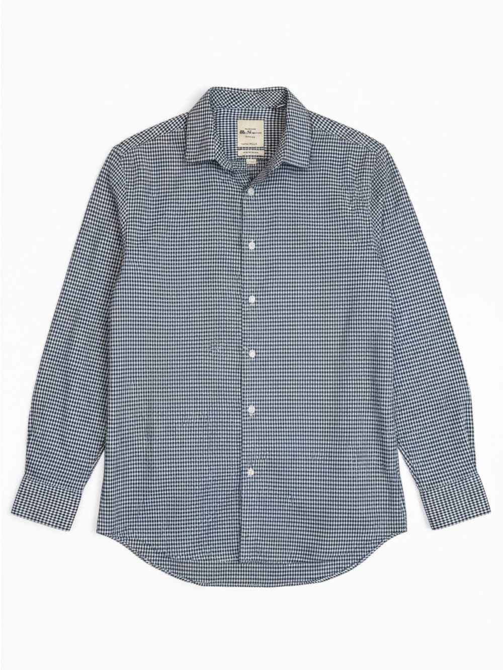 Ben Sherman Navy & White Micro-Check Dress Shirt